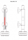 Tec-Site Magnetic Rotor Level Indicator Model MRL-105