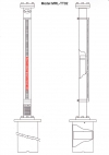 Tec-Site Magnetic Rotor Level Indicator Model MRL-TT02